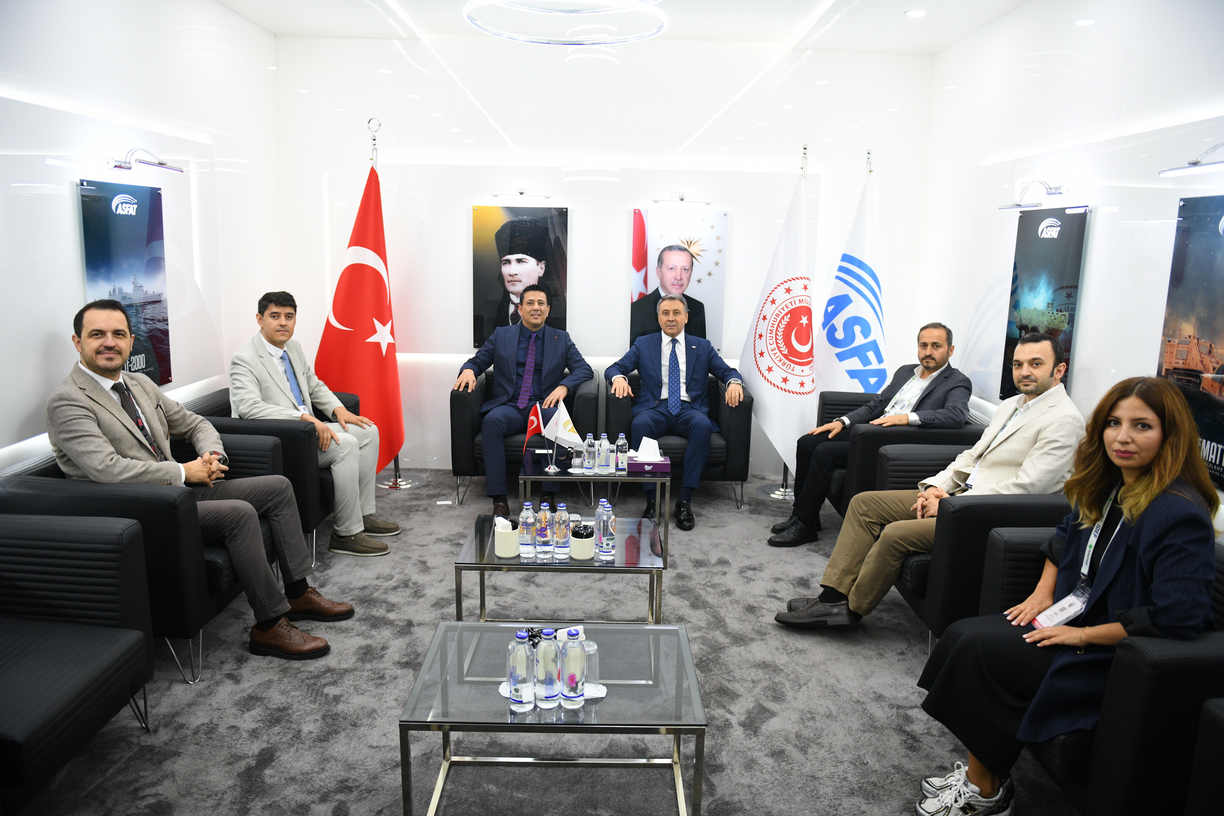 Within the scope of IDEF2025, Teknopark Istanbul General Manager Prof. Dr. Abdurrahman Akyol visited the ASFAT stand and met with General Manager Prof. Dr. Mustafa İlbaş.